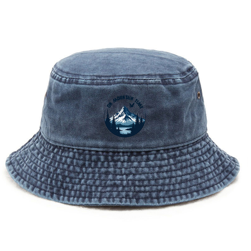 Bucket Hat Cotton - Customize Snow Peak Cotton Washed Bucket