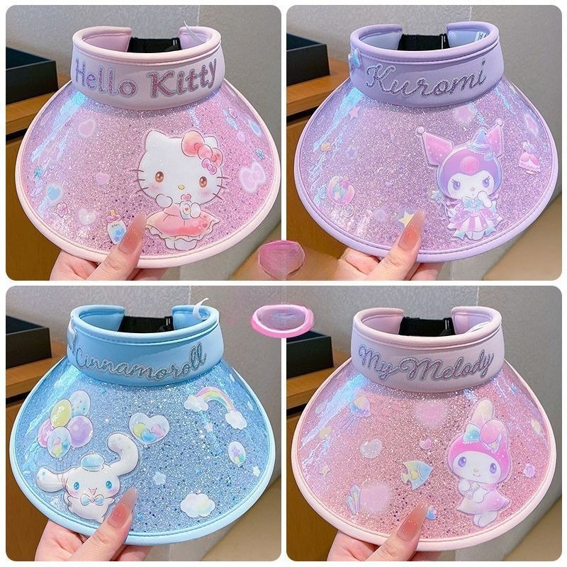 Sun Hat Wide Brim - Kawaii Sanrio Cinnamoroll Cap Visor Kuromi