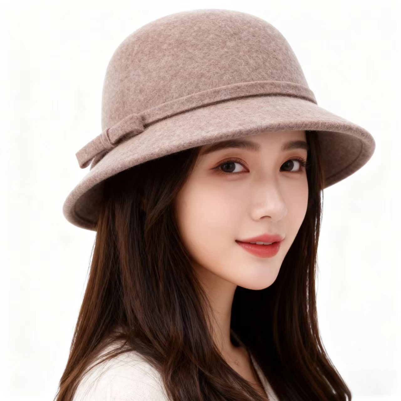 Fedora Hat Wool - 100% Real Wool Women Hats Autumn