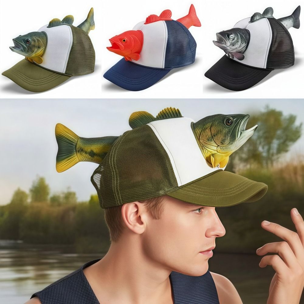 Funny 3D Fish Animal Trucker H – обзор и цена Trucker Cap Mesh