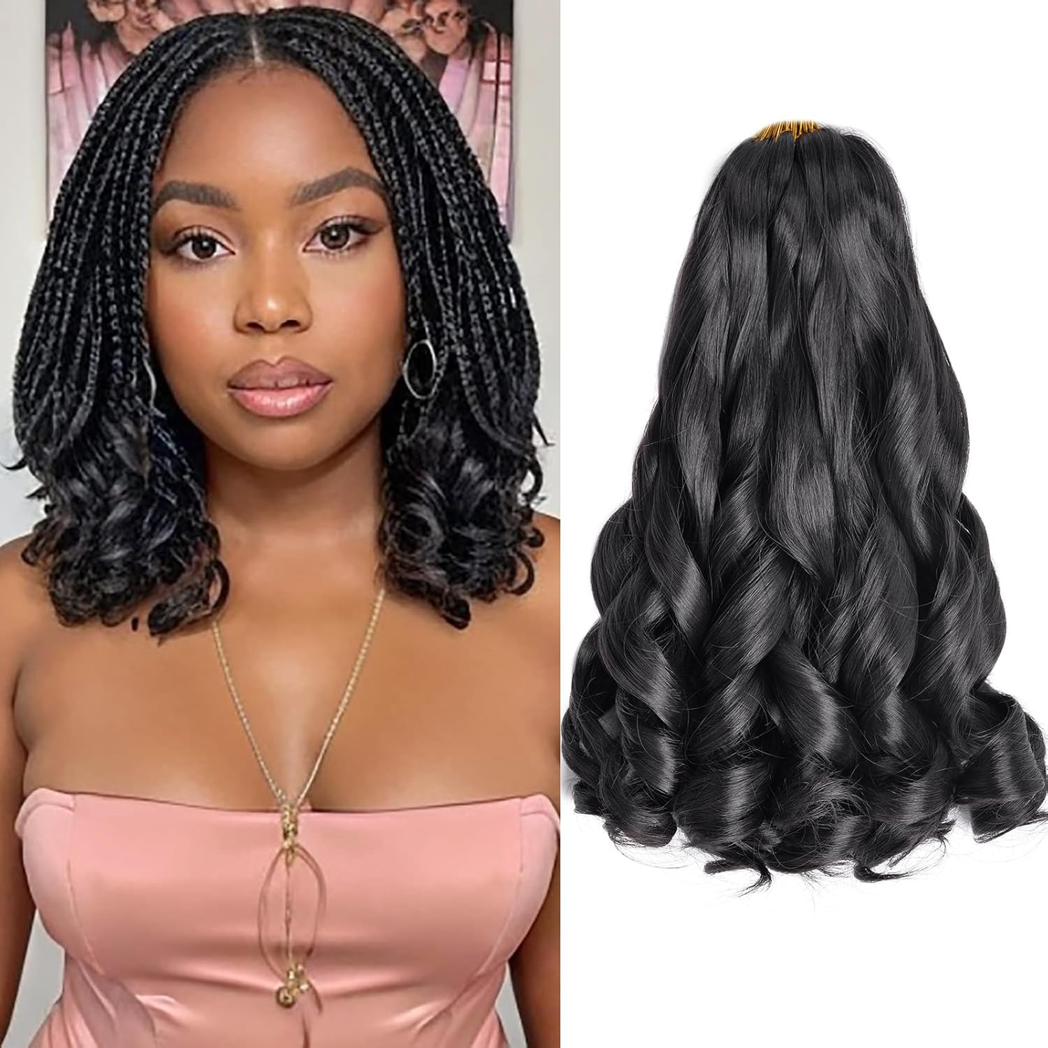French Curly Braiding Hair 12/ – обзор и цена Beret French Wool