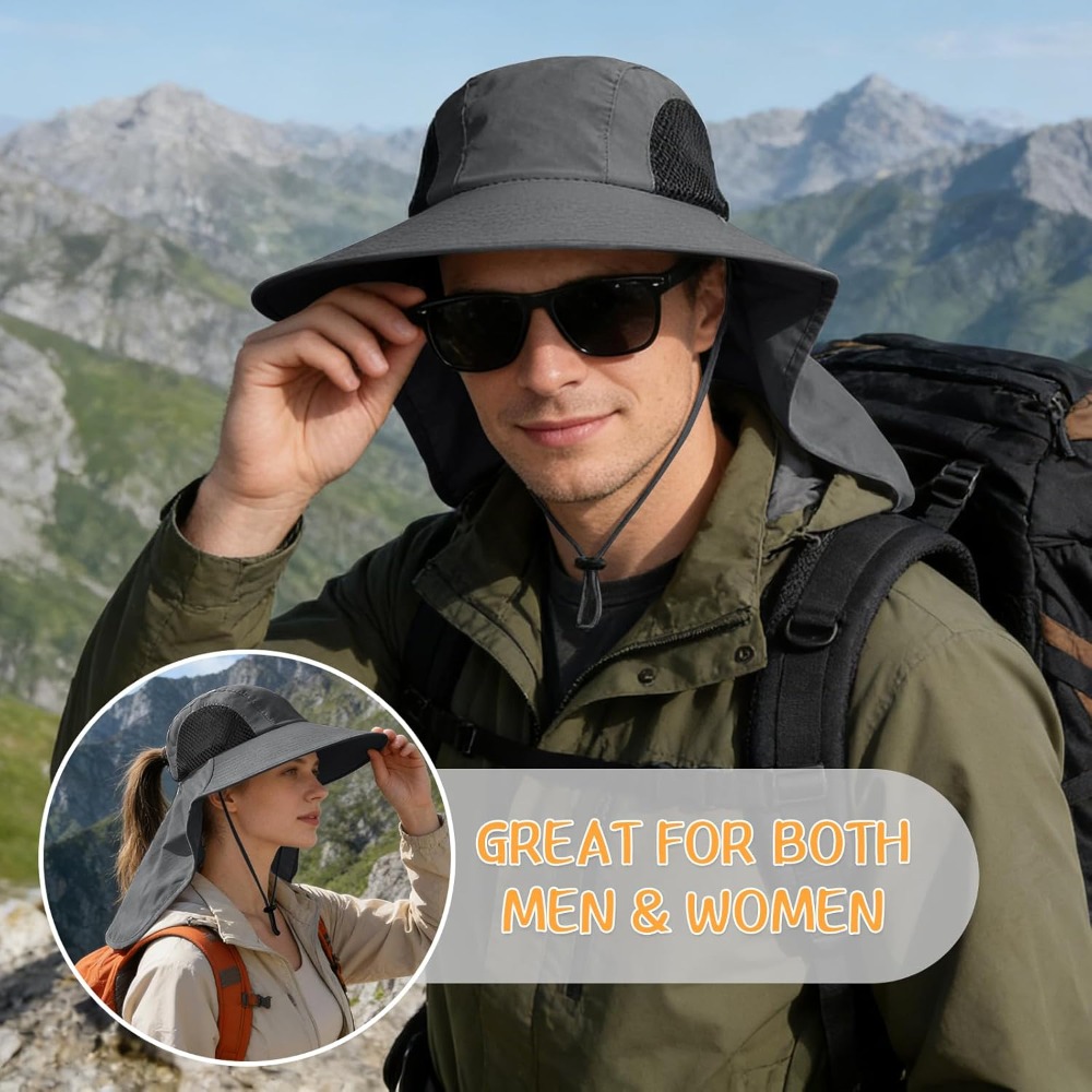 Sun Hat for Men Women with Nec – обзор и цена Sun Hat Wide Brim
