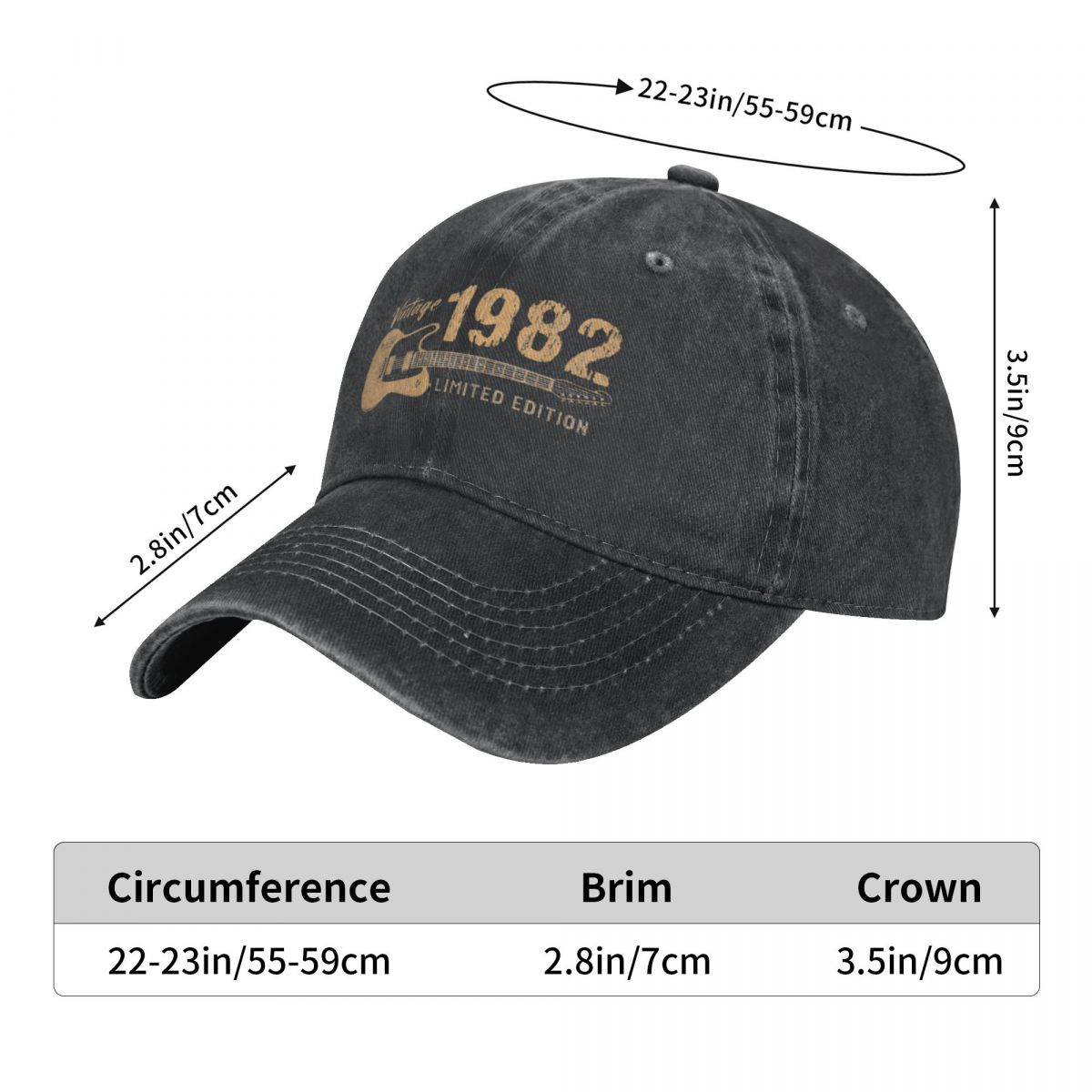 Washed Men's Baseball Cap Guit – обзор и цена Golf Cap Dad
