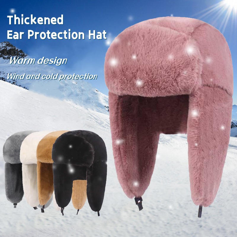 New Winter Warm Thick Plush Bo – обзор и цена Trapper Hat Ear Flap