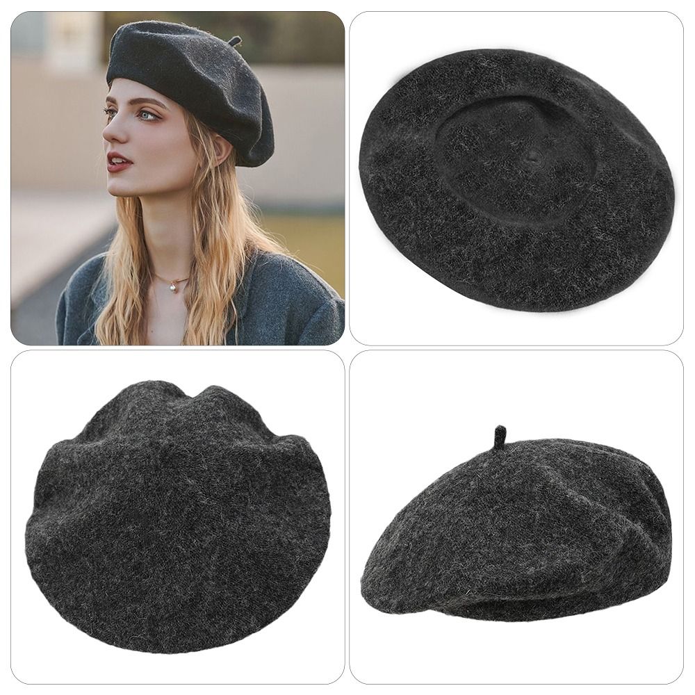 Berets Hat Autumn Winter Warm  – обзор и цена Beret French Wool