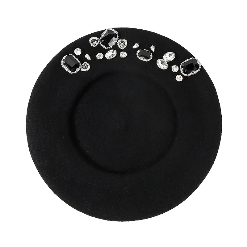 Stunning Rhinestone Wool Beret – обзор и цена Beret French Wool