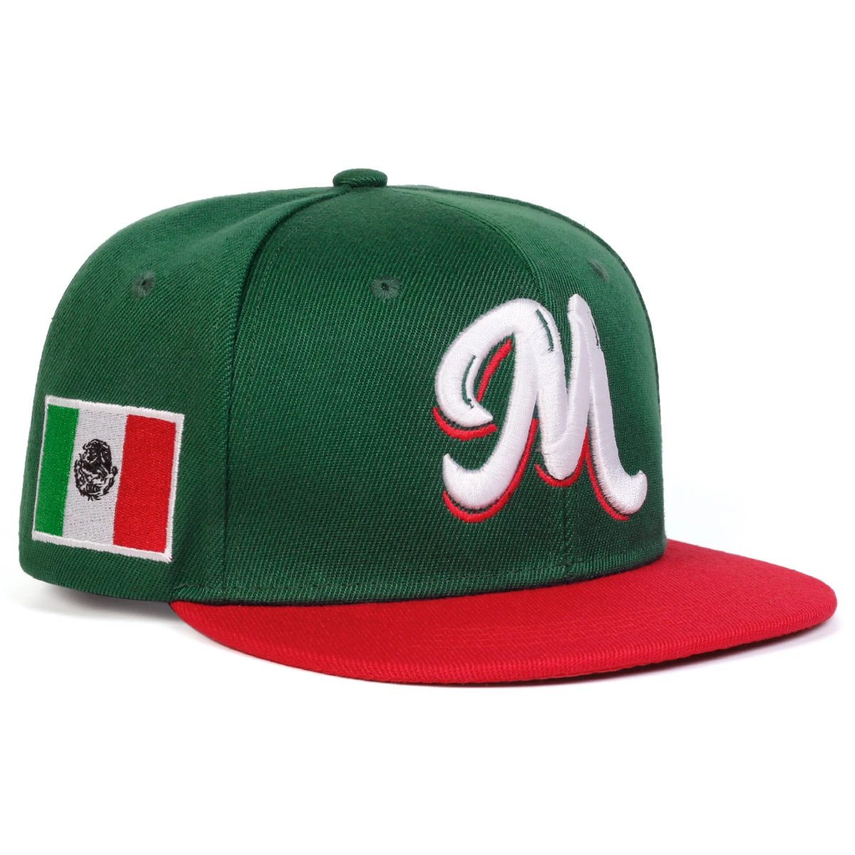 M Letter Embroidered Snapback  – обзор и цена Snapback Hat Flat