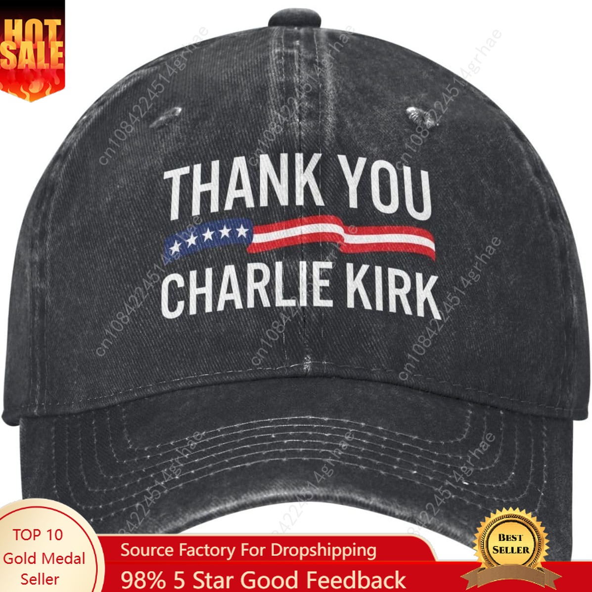 Trewrdt Thank You Charlie Kirk – обзор и цена Dad Hat Cotton