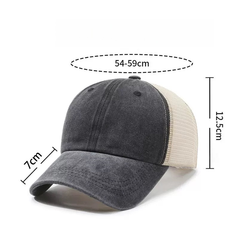 Custom Logo Washed Mesh Cap Br – обзор и цена Visor Sun Hat