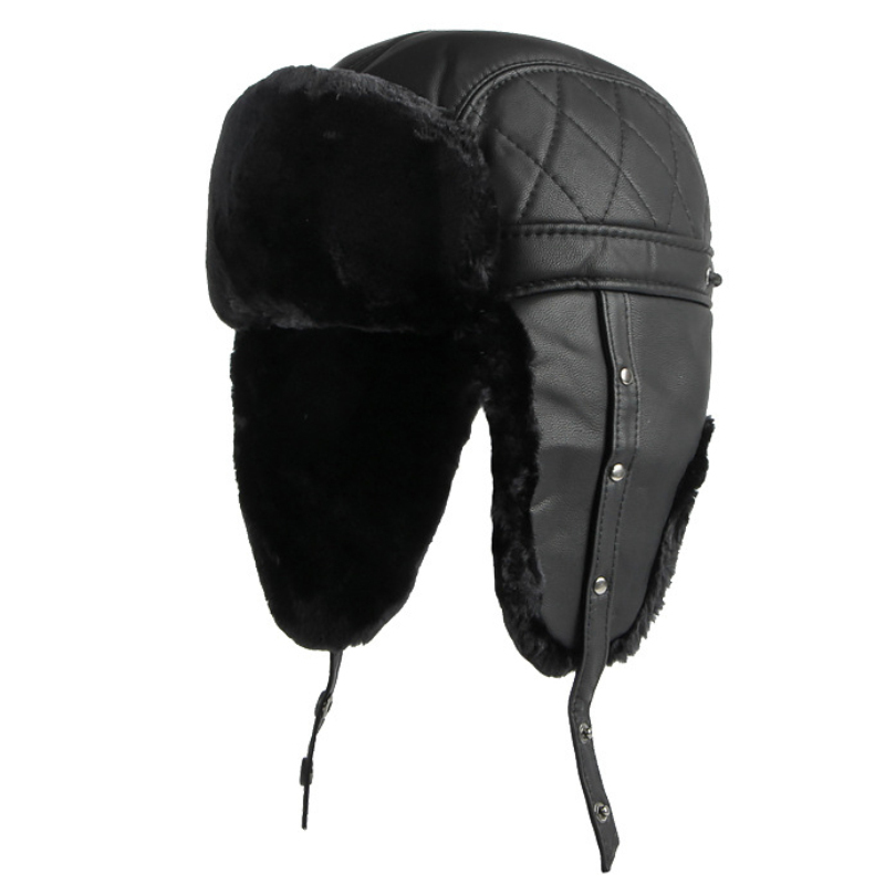 HT4002 New PU Leather Russian  – обзор и цена Trapper Hat Ear Flap