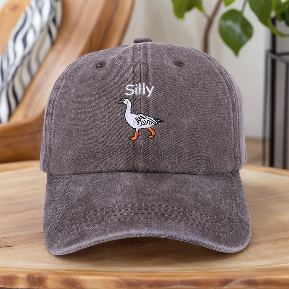 Funny Embroidered Silly Goose  – обзор и цена Dad Hat Cotton