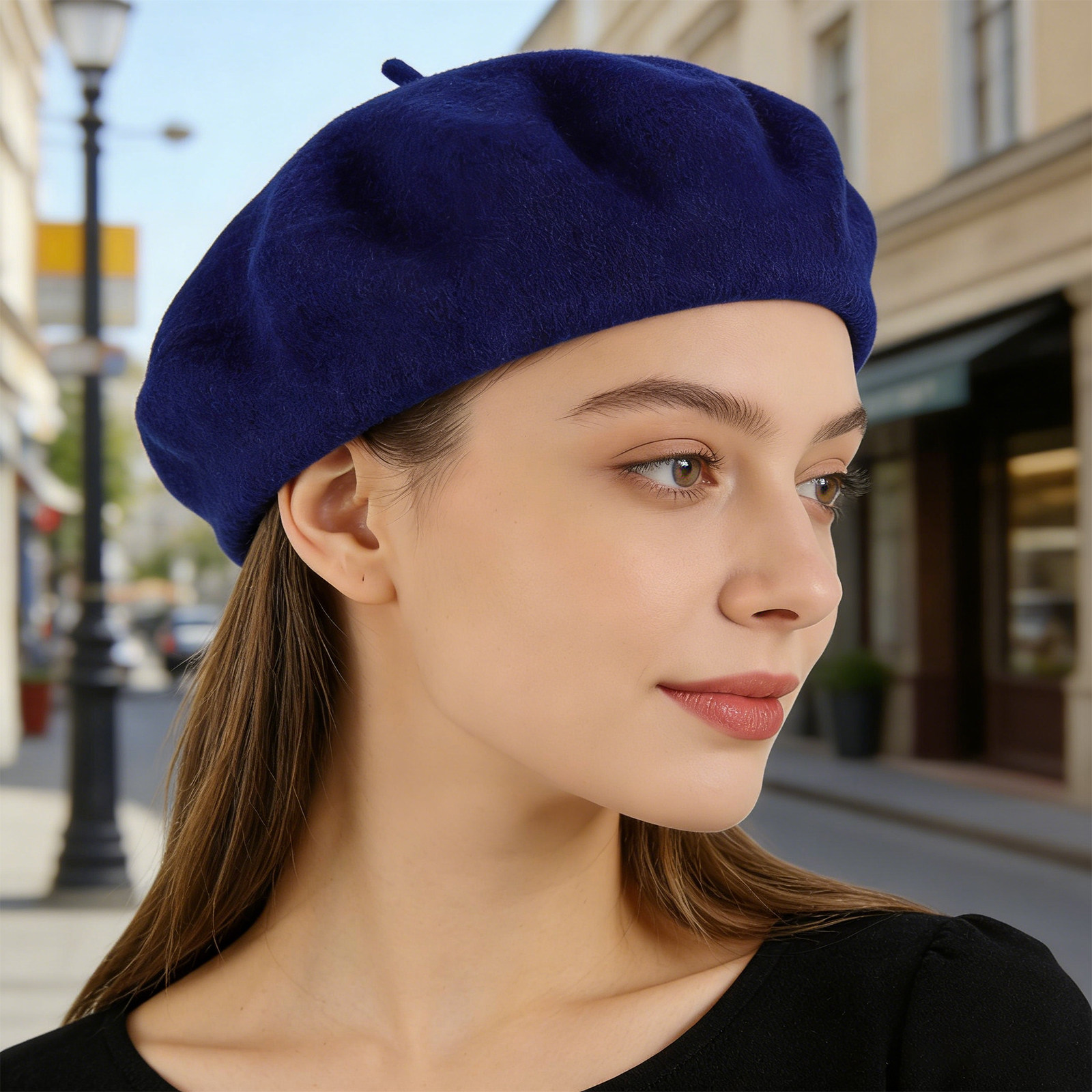 French Beret Hat for Women Nav – обзор и цена Beret French Wool