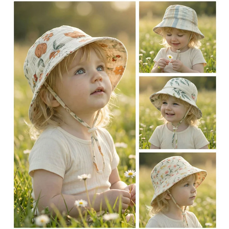 Muslin Baby Summer Hat Adjusta – обзор и цена Bucket Hat Cotton