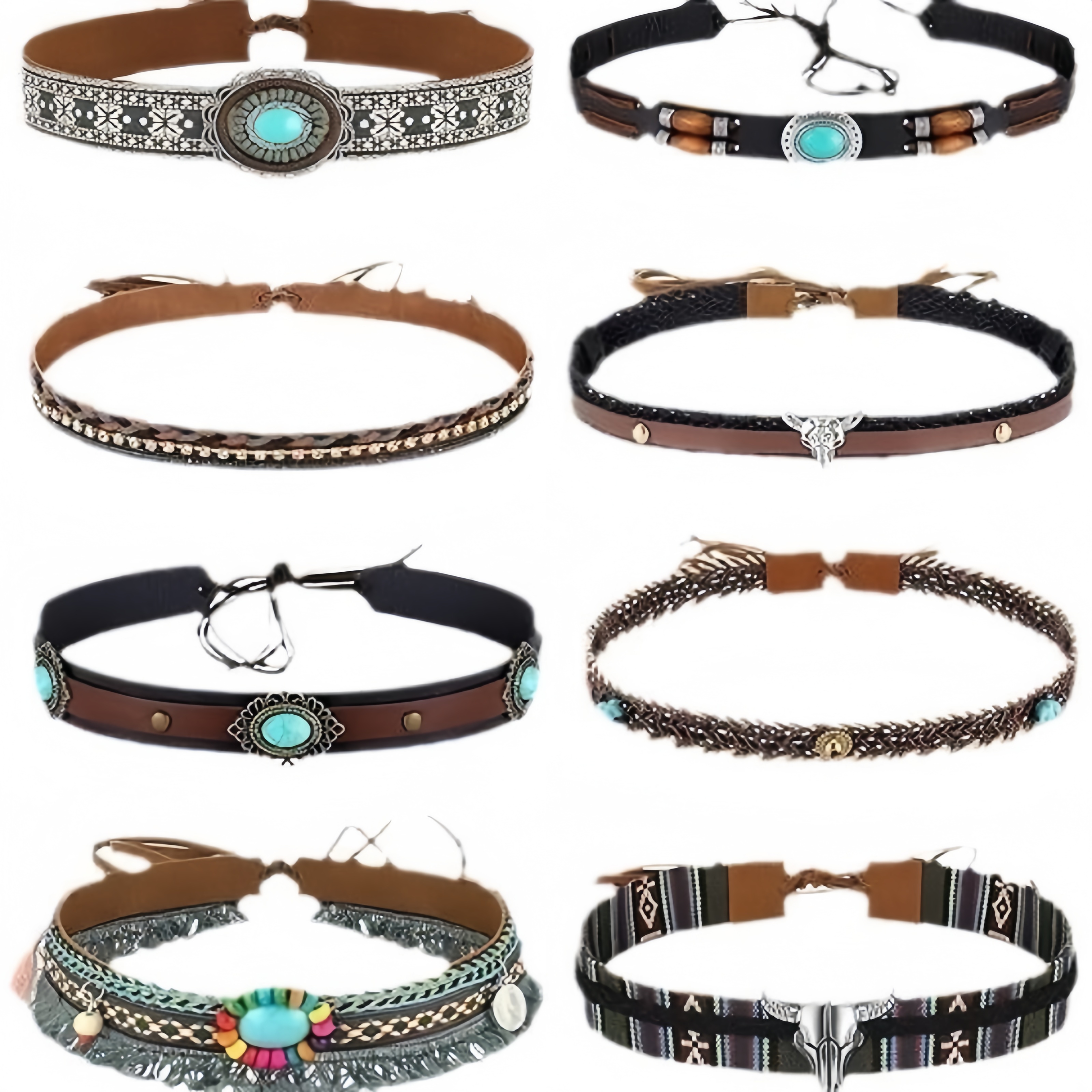 Retro Ethnic Style Belt, Headb – обзор и цена Cowboy Hat Straw