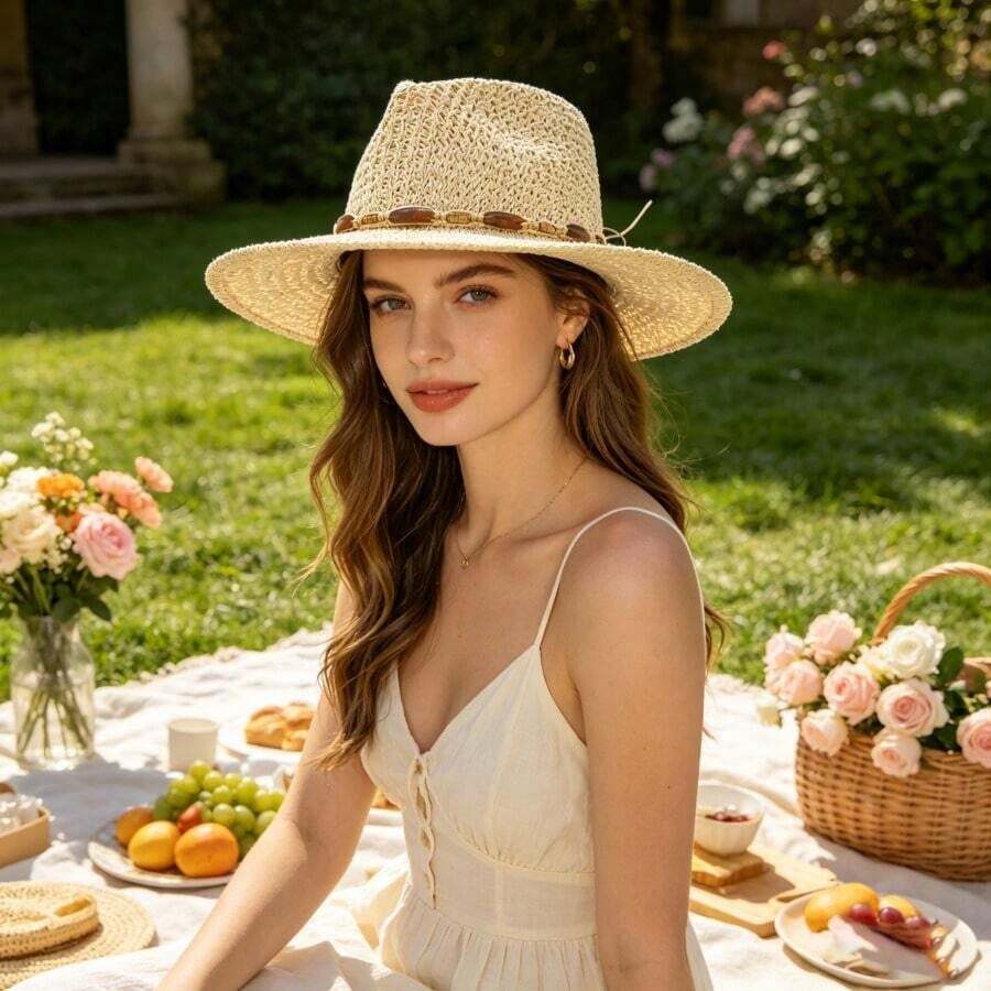 Wide Brim Straw Hat For Women  – обзор и цена Sun Hat Wide Brim
