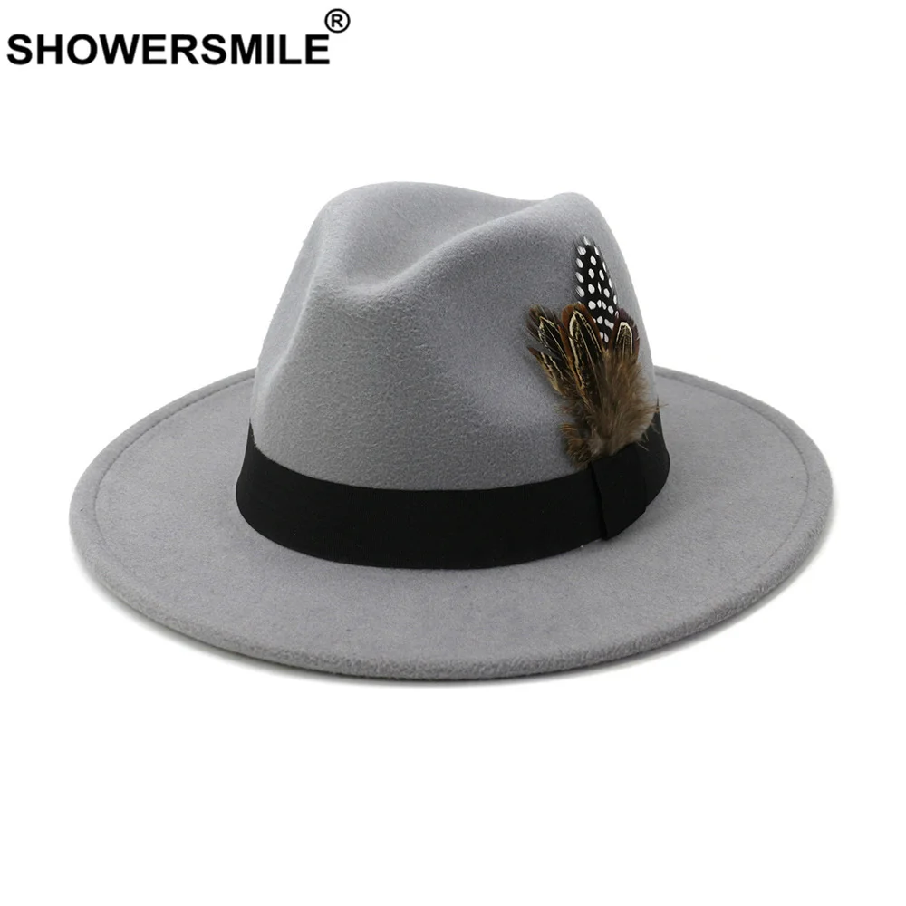 SHOWERSMILE Royal Blue Women M – обзор и цена Fedora Hat Wool