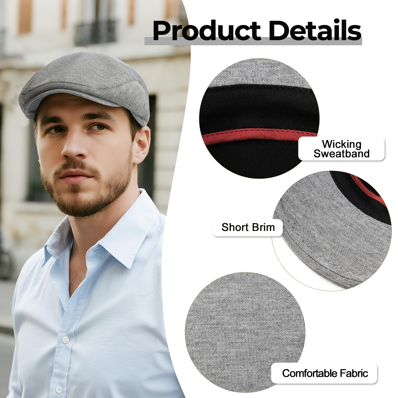 JGAGOUL Classic Newsboy Cap fo – обзор и цена Newsboy Cap Ivy