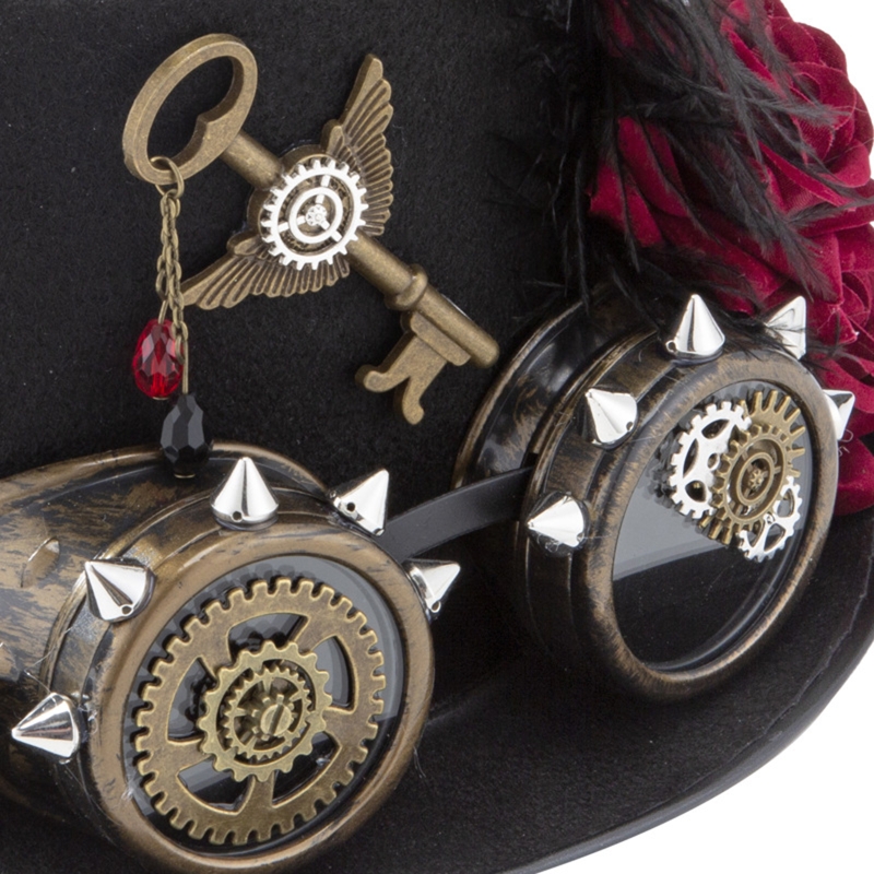 Y166 Vintage Steampunk Hat Top – обзор и цена Fedora Hat Wool