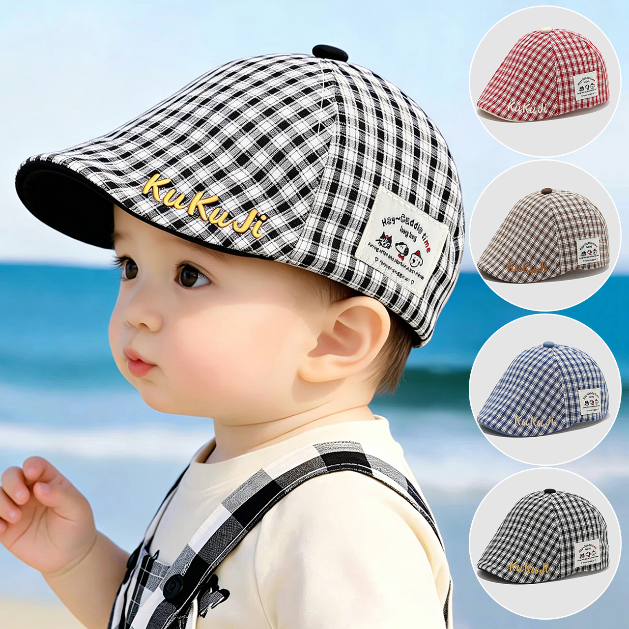 Fashion Children Checkered Ber – обзор и цена Visor Sun Hat
