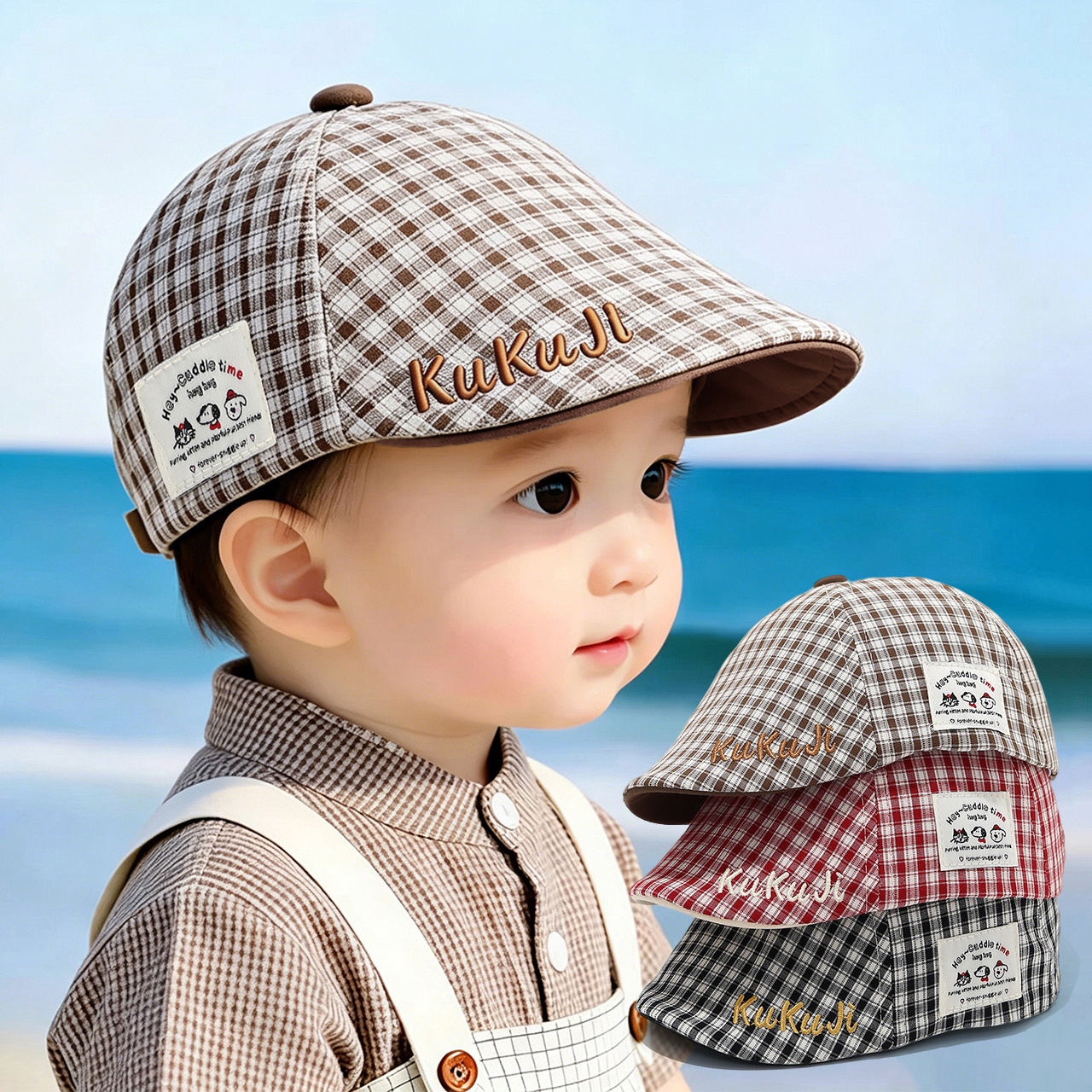 Fashion Children Checkered Ber – обзор и цена Visor Sun Hat