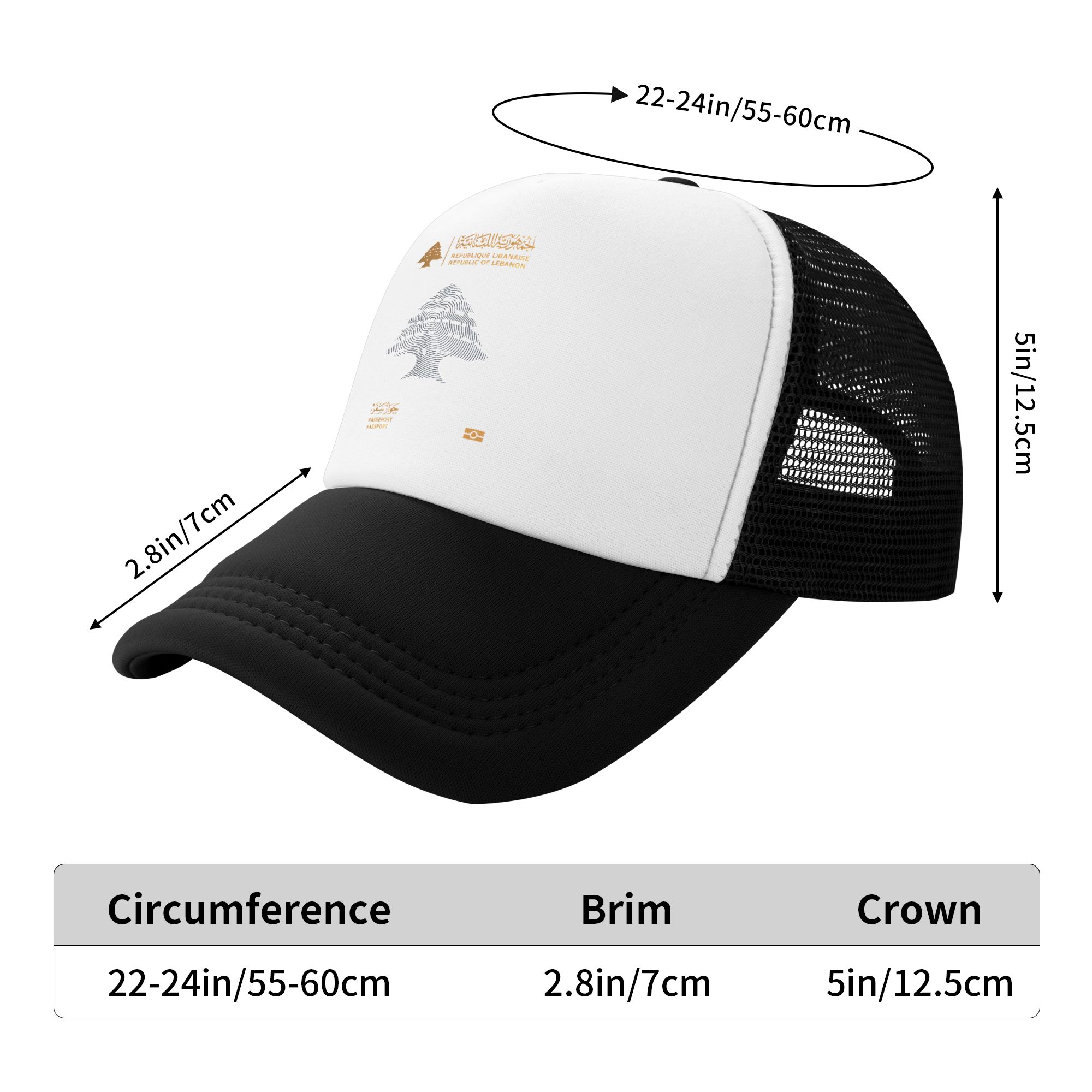 Lebanon Passport  Sun Hats  Tr – обзор и цена Trucker Cap Mesh