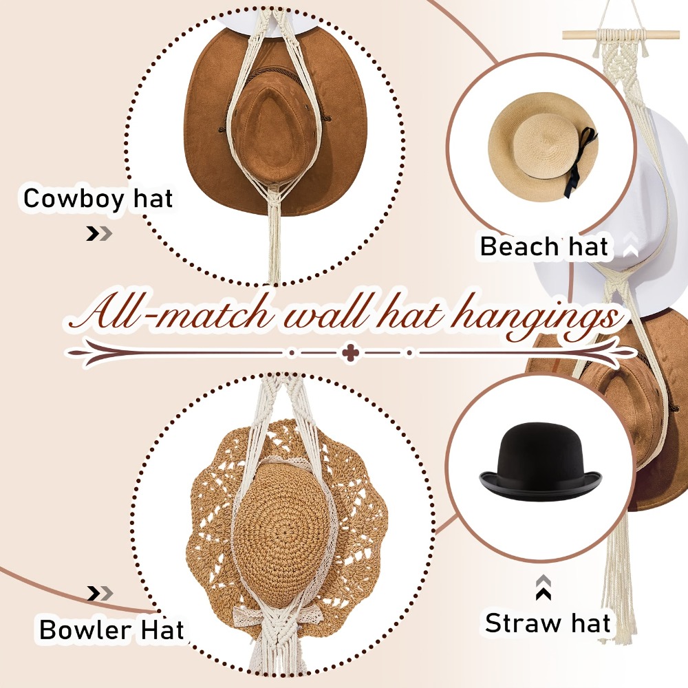 Bohemian Macrame Hat Hanger Ha – обзор и цена Sun Hat Wide Brim