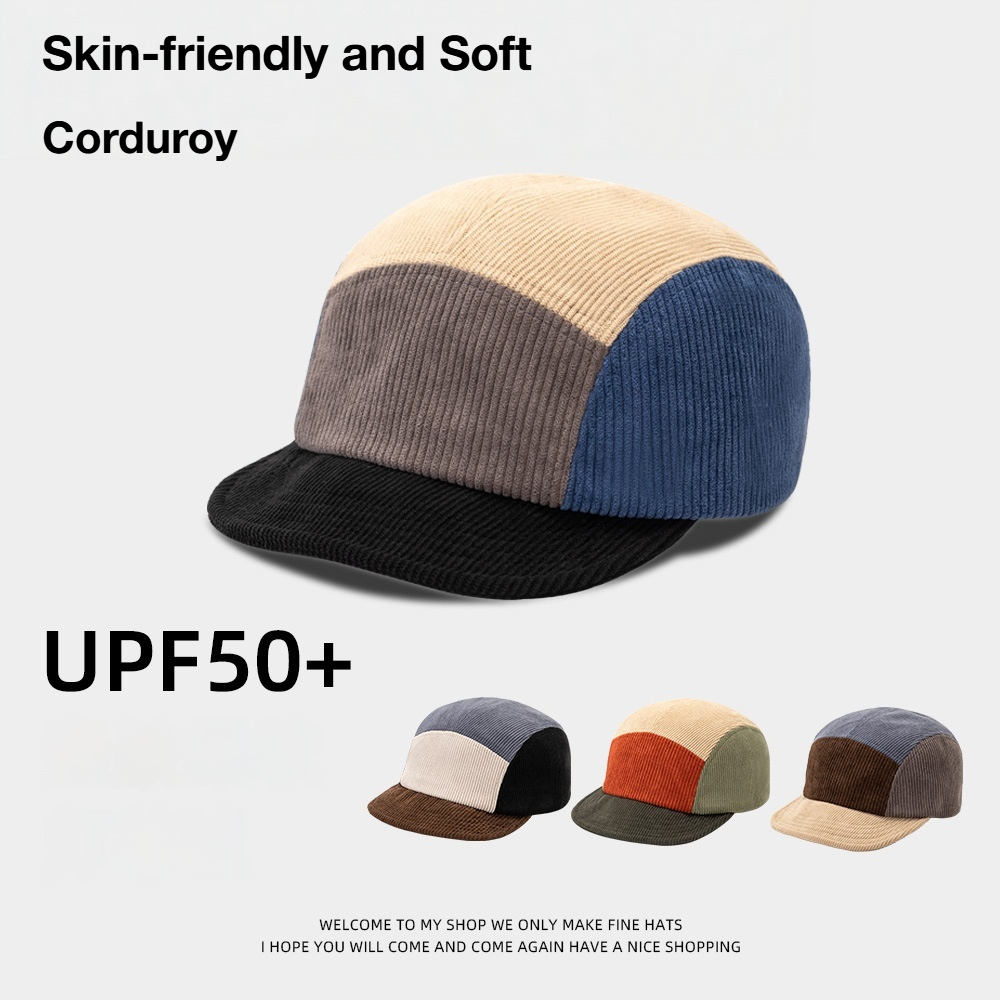 Unisex Vintage Color Block Cor – обзор и цена Corduroy Cap 5 Panel