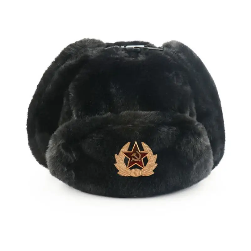 Soviet Badge Ushanka Men&Women – обзор и цена Trapper Hat Ear Flap