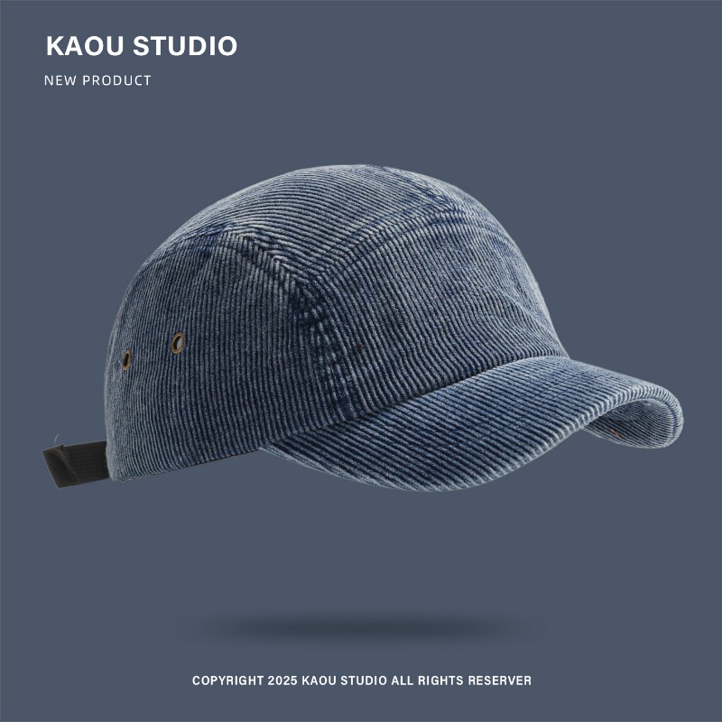 Japanese Retro Solid Color Cor – обзор и цена Corduroy Cap 5 Panel