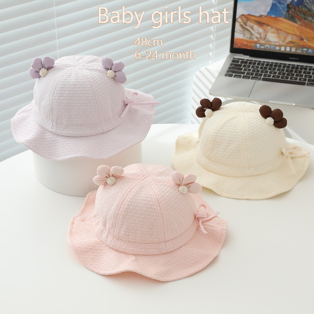 Baby Girls Sun Hat 48cm 6-24 M – обзор и цена Bucket Hat Cotton