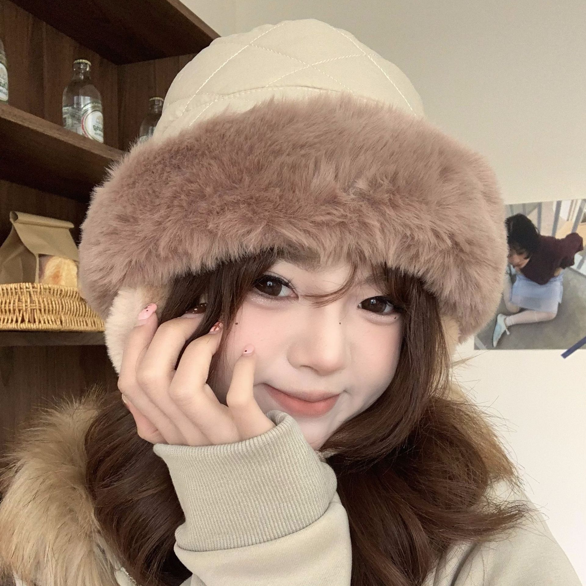 Women's Winter Quilted Faux Fu – обзор и цена Trapper Hat Ear Flap