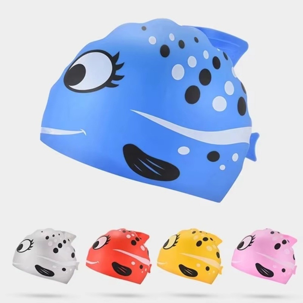 Cute Elastic Children's Swimmi – обзор и цена Swim Hat Silicone