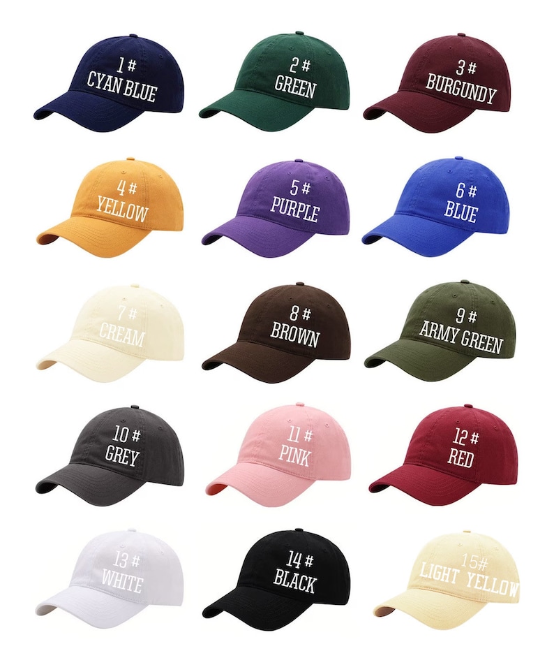 Personalized Embroidered Hat C – обзор и цена Dad Hat Cotton
