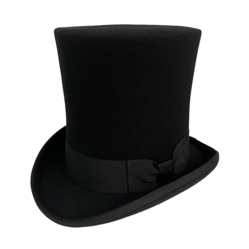 Black Wool Felt Top Hat Men's  – обзор и цена Fedora Hat Wool