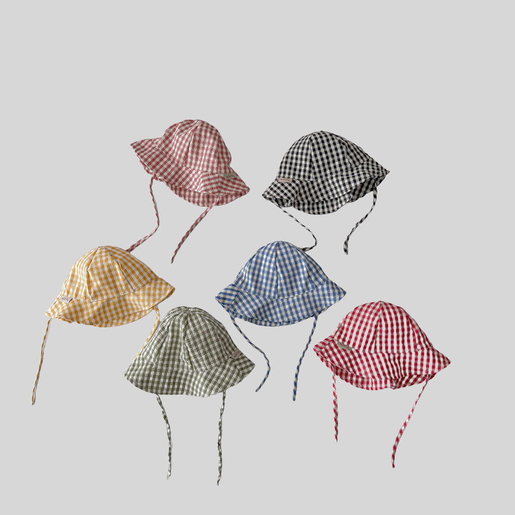 Ins Style Plaid Baby Bucket Ha – обзор и цена Bucket Hat Cotton