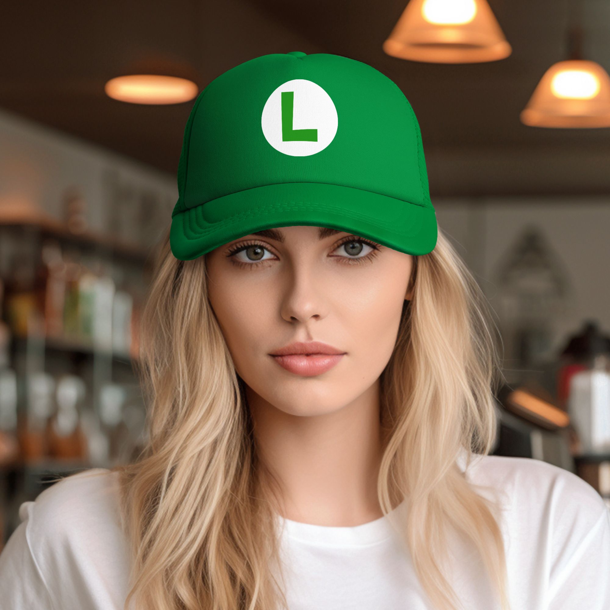 green L red m marioes Luigis F – обзор и цена Trucker Cap Mesh