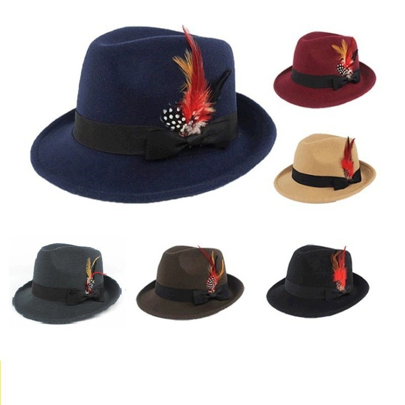 Hot-Selling Feather Top Hat Br – обзор и цена Fedora Hat Wool