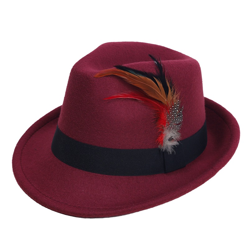 Hot-Selling Feather Top Hat Br – обзор и цена Fedora Hat Wool
