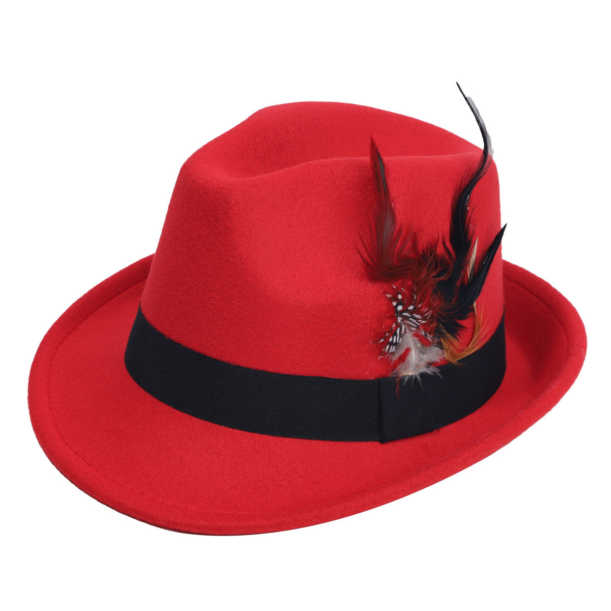 Hot-Selling Feather Top Hat Br – обзор и цена Fedora Hat Wool